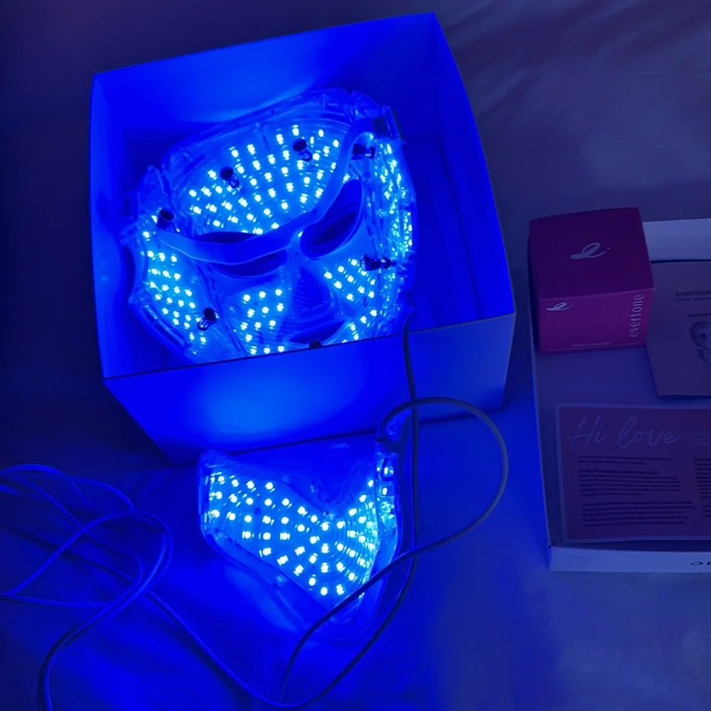 Great used condition, Evertone OMNIGLOW LED FACE & Neck mask. 7 LED colors - Picture 4 of 12